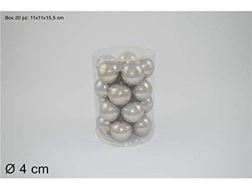 DUE ESSE Zwei Eisen, Perlensilber, 4 cm, 20 Stück von DUE ESSE