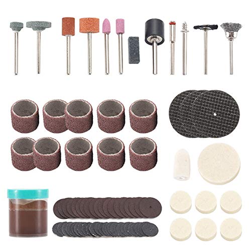 105Pcs Elektrische Mini Bohrer Kit Schleifzubehör Set für Schleifen Schleifen Polieren Schneiden von Duendhd