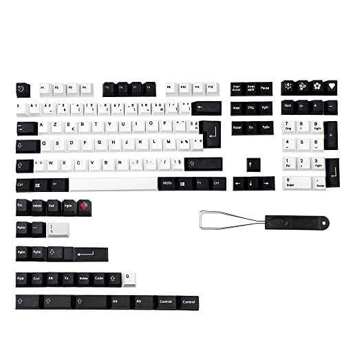 Duendhd Frankreich Layout Font Pbt Tastenkappe Cherry Subb Tastenkappen für Mx Switches ANSI Strafe K65 K70 G710+ Key von Duendhd