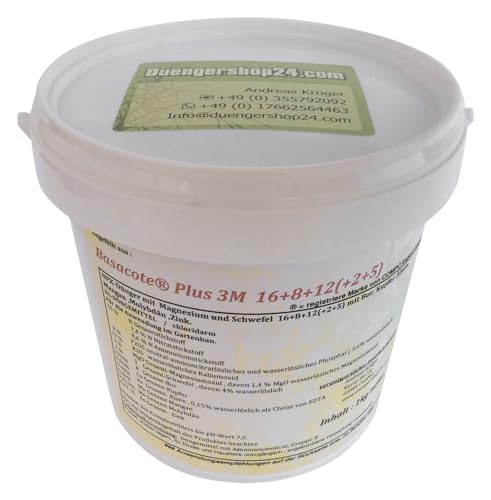 1kg Abfüllung aus Basacote® Plus 3M 16+8+12(+2) mit Dosierlöffel von Duengershop24