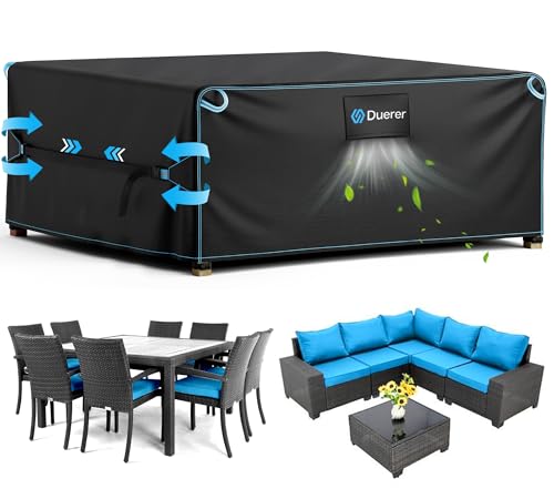 Duerer Gartenmöbel Abdeckung Wasserdichte Rechteckig 200x200x90cm Abdeckplane Gartenmöbel Schutzhülle Winterfest für Gartentische, 420D Oxford Gewebe Anti-UV, für Loungemöbel Terrassenmöbel Duerer Gartenmöbel Abdeckung Wasserdichte Rechteckig 200x200x90cm Abdeckplane Gartenmöbel Schutzhülle Winterfest für Gartentische, 420D Oxford Gewebe Anti-UV, für Loungemöbel Terrassenmöbel von Duerer