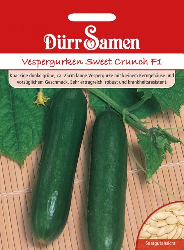 Dürr-Samen - Vespergurken Sweet Crunch F1 Saatgut von Dürr-Samen