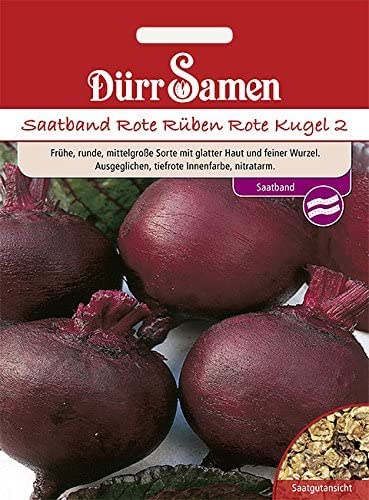 Dürr-Samen - Saatband Rote Rüben Rote Kugel 2 Saatgut von Dürr-Samen