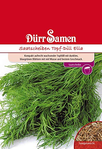 Saatscheiben Dill Samen Topf Dill Ela Dillsamen 3 Saatscheiben Küchenkräuter Kräutersamen Saatgut Balkon Garten Hochbeet Kübel Dürr Samen von Dürr-Samen