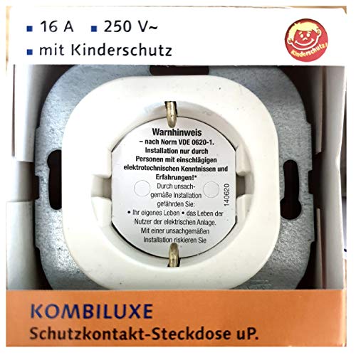 Kombiluxe Schutzkontakt-Steckdosen cremweiss - 000143 - Düwi von Düwi