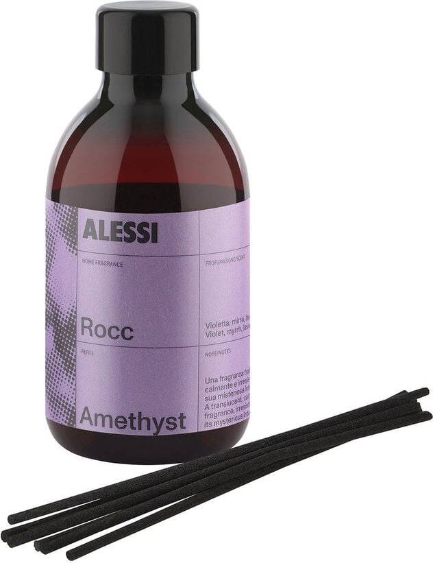 Rocc Amethyst Duft-Diffusor mit Rattan-Stäbchen von Duftdiffusoren
