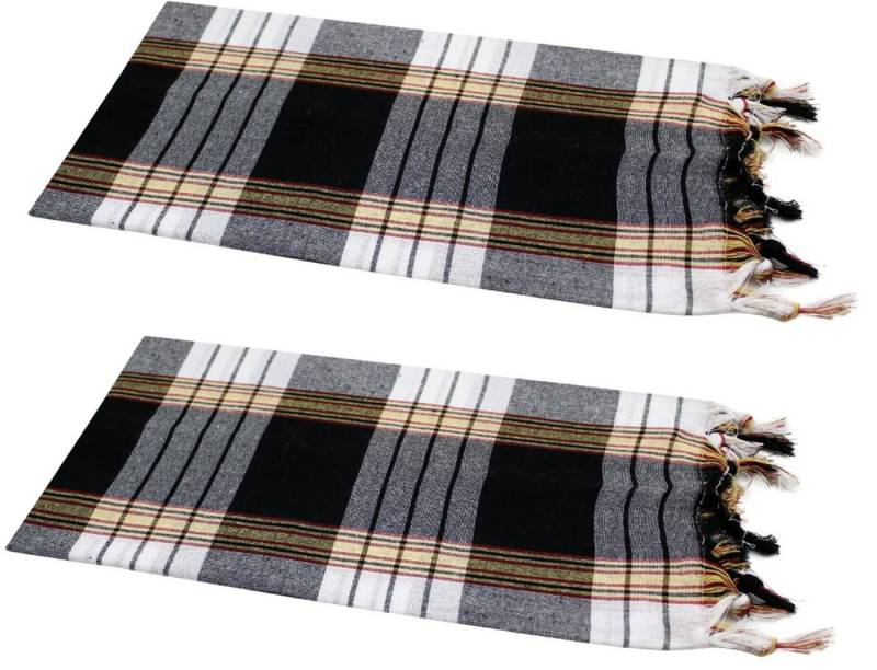Dufte Momente Hamamtücher Classic kariert 2er-Set, (80% Baumwolle / 20% Polyester), leicht, saugfähig, schnell trocknend von Dufte Momente