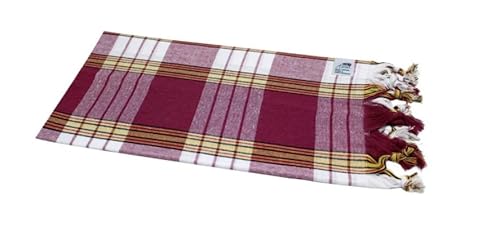 Dufte Momente Strandtuch Pestemal Classic Rot kariert ca. 80x180 cm Hamamtuch 80% Baumwolle, 20% Polyester von Dufte Momente