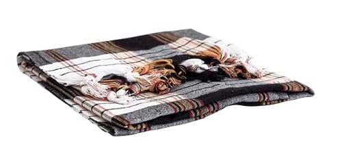 Dufte Momente Strandtuch Pestemal Classic Schwarz kariert ca. 80x180 cm Hamamtuch 80% Baumwolle, 20% Polyester von Dufte Momente