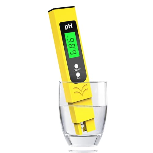 Dufuso pH-Messgerät hoch (± 0,01), pH-Tester für Pool mit blauer LED-Hintergrundbeleuchtung und automatischer Kompensation von Dufuso