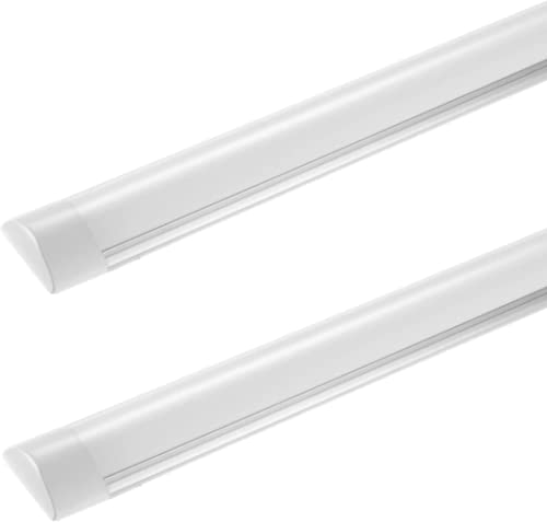 2 Stück Feuchtraumleuchte LED, 30CM Deckenleuchte Leuchtstofflampe, 4500K Neutralweiß 1000LM Badezimmer Lampe, 10W Lichtleiste für Garage Lager Werkstatt Bad Büro Keller Shop von Duheypo
