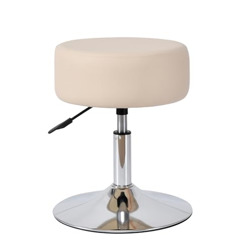 Duhome Drehhocker Höhenverstellbar Barhocker Rund Schminktisch Hocker Drehbar Sitzhocker für Büro Schlafzimmer Wohnzimmer, Khaki von Duhome