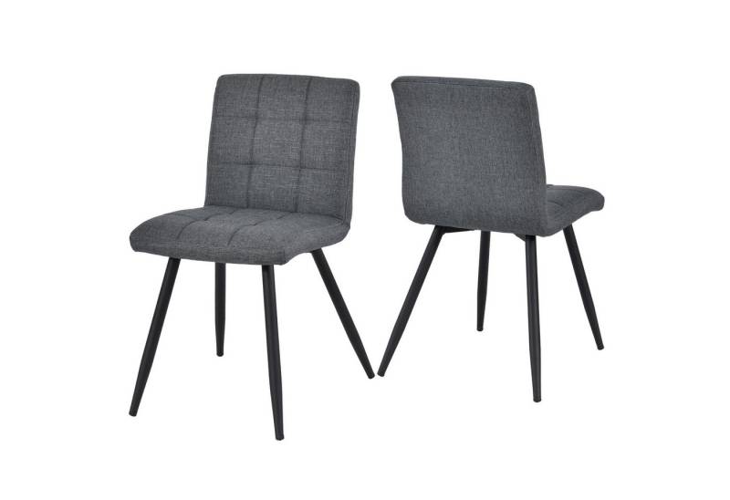 Duhome Esszimmerstuhl (8043-2), Küchenstuhl 2er Set, Wohnzimmerstuhl Polsterstuhl mit Metallbeine von Duhome