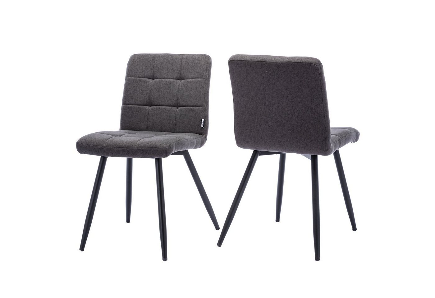 Duhome Esszimmerstuhl (8043-2), Küchenstuhl 2er Set, Wohnzimmerstuhl Polsterstuhl mit Metallbeine von Duhome