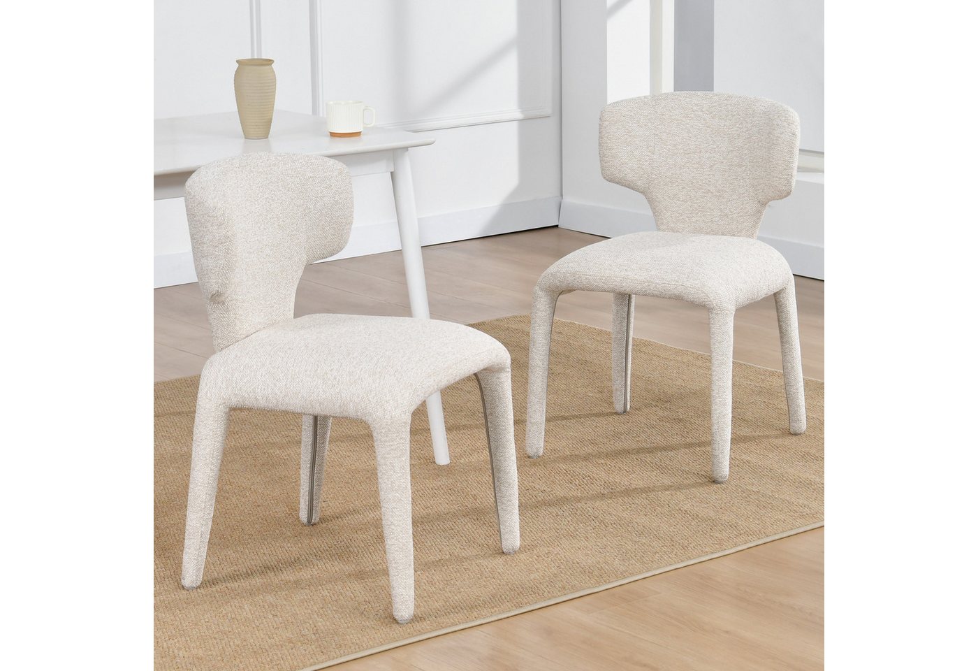 Duhome Esszimmerstuhl (8645A1), 2er Set, Bouclé-Material, Moderner Stil von Duhome