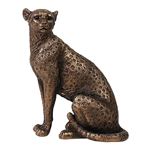 Duiaynke Bronze Farbe Harz Leopard Statue Wohnzimmer Schlafzimmer Büro Home Dekoration Elegante Tier Skulptur Sammlung von Duiaynke