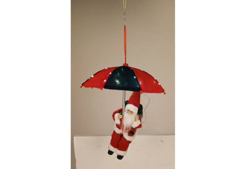 Duif International Dekofigur WH Mann mit Schirm 25 x 30 cm LED Figur 8er Set von Duif International