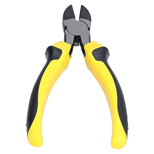 DUIMIMI 6-Zoll-Hochleistungs-Seitenschneider, Chrom-Vanadium-Legierungsstahl, präziser Flachschnitt für Elektriker, ergonomischer Griff, federbelastet für einfache Handhabung von Duimimi