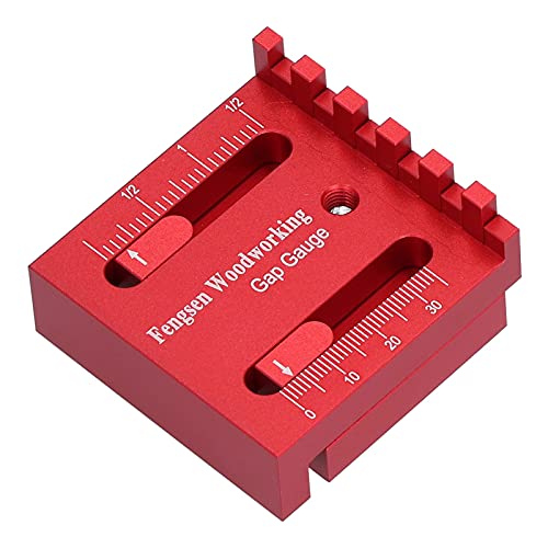 DUIMIMI Tiefenmesslineal, Mini-Spaltmessgeräte für die Holzbearbeitung, Messwerkzeug aus Aluminiumlegierung, Messbereich 4–27 mm, Spalteinstellung und Markierung für Nutprojekte von Duimimi