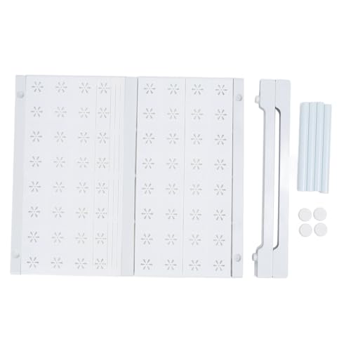 Duimimi Verstellbares und erweiterbares Regal für Kleiderschränke oder Schränke, Installation ohne Bohren, Trennwand, ideal zum Ordnen von Kleidung, Schuhen, Badezimmerutensilien (Länge 37-48cm / von Duimimi