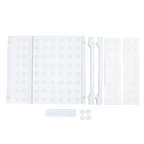 Duimimi Verstellbares und erweiterbares Regal für Kleiderschränke oder Schränke, Installation ohne Bohren, Trennwand, ideal zum Ordnen von Kleidung, Schuhen, Badezimmerutensilien (Länge 47-68cm / Duimimi Verstellbares und erweiterbares Regal für Kleiderschränke oder Schränke, Installation ohne Bohren, Trennwand, ideal zum Ordnen von Kleidung, Schuhen, Badezimmerutensilien (Länge 47-68cm / von Duimimi