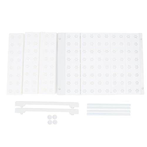 Duimimi Verstellbares und erweiterbares Regal für Kleiderschränke oder Schränke, Installation ohne Bohren, Trennwand, ideal zum Ordnen von Kleidung, Schuhen, Badezimmerutensilien (Länge 67-88cm / von Duimimi