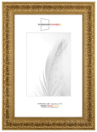 Massiv Holz Bilderrahmen Vintage Retro 80 x 100 cm in Gold-Barock | inkl. bruchsicherer Anti-Reflex Kunstglasscheibe | Rahmen für Poster | Puzzle | Foto collage DR094 Massiv Holz Bilderrahmen Vintage Retro 80 x 100 cm in Gold-Barock | inkl. bruchsicherer Anti-Reflex Kunstglasscheibe | Rahmen für Poster | Puzzle | Foto collage DR094 von Duisburger-Rahmen24