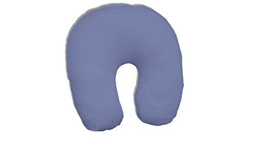Dukal | Bezug für Nackenhörnchen | 45 x 12 cm | aus hochwertigem DOPPEL-Jersey | 100% Baumwolle | Farbe: blau von Dukal