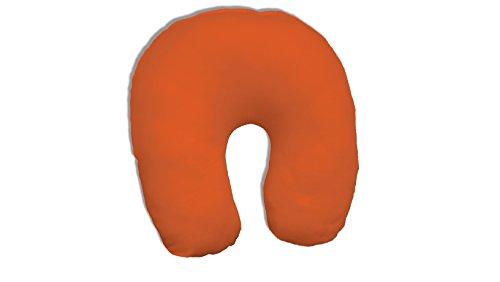 Dukal | Bezug für Nackenhörnchen | 45 x 12 cm | aus hochwertigem DOPPEL-Jersey | 100% Baumwolle | Farbe: orange von Dukal