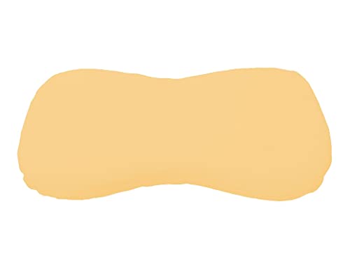 Dukal | Bezug für Schlaraffia Premium Geltex Kissen | 35 x 70 cm | aus hochwertigem DOPPEL-Jersey | 100% Baumwolle | Farbe: gelb von Dukal