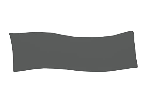 Dukal | Bezug für Billerbeck Sinus Seitenschläferkissen | 30x130 cm | aus hochwertigem DOPPEL-Jersey | 100% Baumwolle | Farbe: anthrazit von Dukal