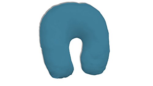 Dukal | Bezug für Nackenhörnchen | 45 x 12 cm | aus hochwertigem DOPPEL-Jersey | 100% Baumwolle | Farbe: Ocean-blau von Dukal