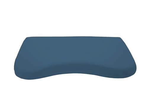 Dukal | Bezug für Schlaraffia Flat Geltex Kissen | 35 x 70 cm | aus hochwertigem DOPPEL-Jersey | 100% Baumwolle | Farbe: Marine von Dukal