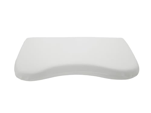 Dukal | Bezug für Schlaraffia Flat Geltex Kissen | 35 x 70 cm | aus hochwertigem DOPPEL-Jersey | 100% Baumwolle | Farbe: weiss von Dukal