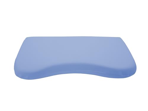 Dukal | Bezug für Schlaraffia Flat Geltex Kissen | 35 x 70 cm | aus hochwertigem DOPPEL-Jersey | 100% Baumwolle | Farbe: blau von Dukal