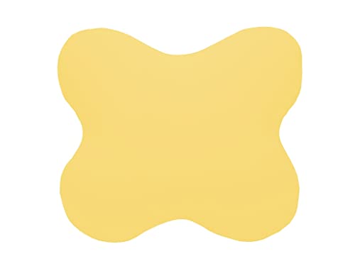 Dukal | Bezug für ACAMAR Seitenschläferkissen Nackenstützkissen | aus hochwertigem DOPPEL-Jersey | 100% Baumwolle | Farbe: gelb von Dukal