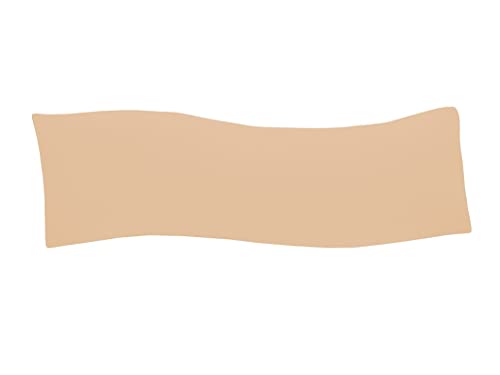 Dukal | Bezug für Billerbeck Sinus Seitenschläferkissen | 30x130 cm | aus hochwertigem DOPPEL-Jersey | 100% Baumwolle | Farbe: Camel von Dukal