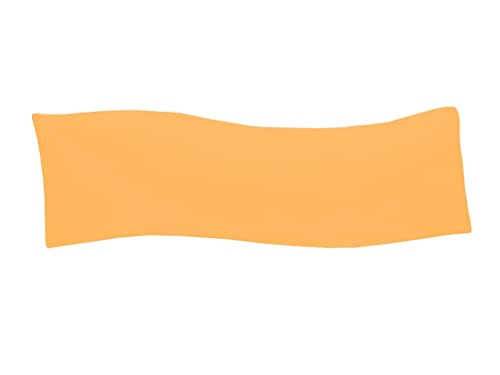 Dukal | Bezug für Billerbeck Sinus Seitenschläferkissen | 30x130 cm | aus hochwertigem DOPPEL-Jersey | 100% Baumwolle | Farbe: Gold von Dukal