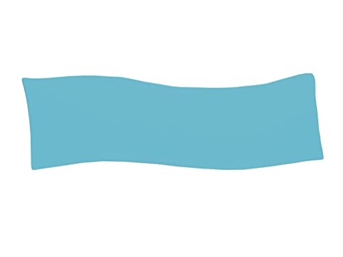Dukal | Bezug für Billerbeck Sinus Seitenschläferkissen | 30x130 cm | aus hochwertigem DOPPEL-Jersey | 100% Baumwolle | Farbe: Ocean-blau von Dukal