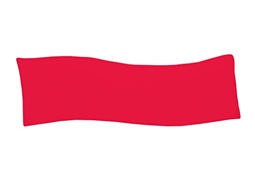 Dukal | Bezug für Billerbeck Sinus Seitenschläferkissen | 30x130 cm | aus hochwertigem DOPPEL-Jersey | 100% Baumwolle | Farbe: rot von Dukal