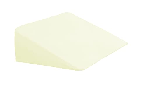 Dukal | Bezug für Keilkissen | 55x60x25 cm | aus hochwertigem DOPPEL-Jersey | 100% Baumwolle | Farbe: perlweiss von Dukal