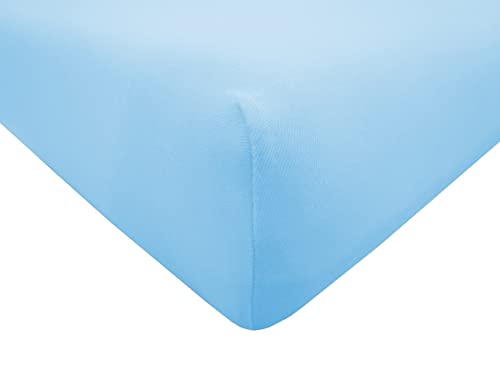 Dukal | Bezug für Massageliegen | 65-70 x 195-200 cm | aus hochwertigem DOPPEL-Jersey | 100% Baumwolle | Farbe: ciel von Dukal