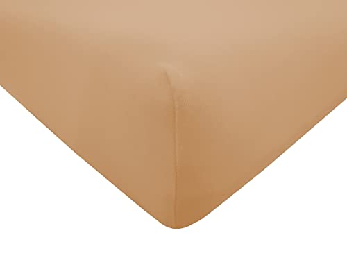 Dukal | Bezug für Massageliegen | 75-80 x 195-200 cm | aus hochwertigem DOPPEL-Jersey | 100% Baumwolle | Farbe: Camel von Dukal