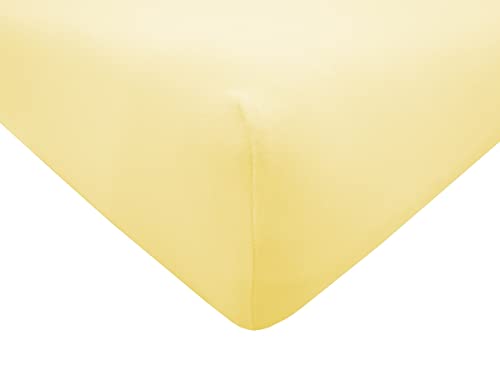 Dukal | Bezug für Massageliegen | 75-80 x 195-200 cm | aus hochwertigem DOPPEL-Jersey | 100% Baumwolle | Farbe: gelb von Dukal
