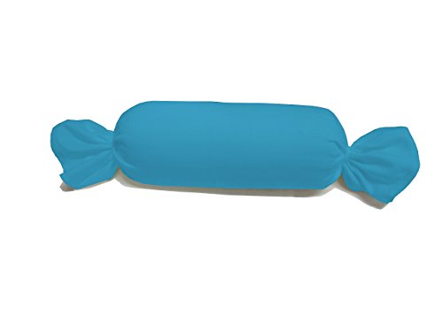 Dukal | Bezug für Nackenrolle | 15 x 40 cm | aus hochwertigem DOPPEL-Jersey | 100% Baumwolle | Farbe: Ocean-blau von Dukal