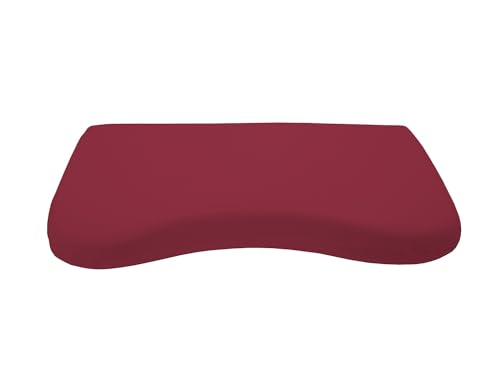 Dukal | Bezug für Schlaraffia Flat Geltex Kissen | 35 x 70 cm | aus hochwertigem DOPPEL-Jersey | 100% Baumwolle | Farbe: Burgund von Dukal