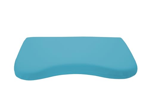 Dukal | Bezug für Schlaraffia Flat Geltex Kissen | 35 x 70 cm | aus hochwertigem DOPPEL-Jersey | 100% Baumwolle | Farbe: Ocean-blau von Dukal