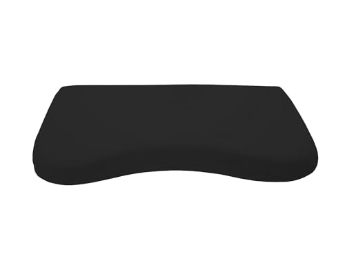 Dukal | Bezug für Schlaraffia Flat Geltex Kissen | 35 x 70 cm | aus hochwertigem DOPPEL-Jersey | 100% Baumwolle | Farbe: schwarz von Dukal