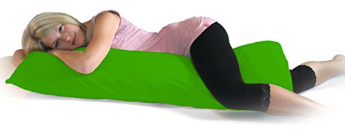 Dukal | Bezug für Seitenschläferkissen | 40x140-40x145 cm | aus hochwertigem DOPPEL-Jersey | 100% Baumwolle | Farbe: apfelgrün Dukal | Bezug für Seitenschläferkissen | 40x140-40x145 cm | aus hochwertigem DOPPEL-Jersey | 100% Baumwolle | Farbe: apfelgrün von Dukal