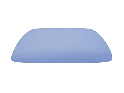 Dukal | Bezug passend für Orthopädisches Nackenstützkissen von Siebenschläfer | 72 x 42 cm | aus hochwertigem DOPPEL-Jersey (100% Baumwolle) | Farbe: blau von Dukal